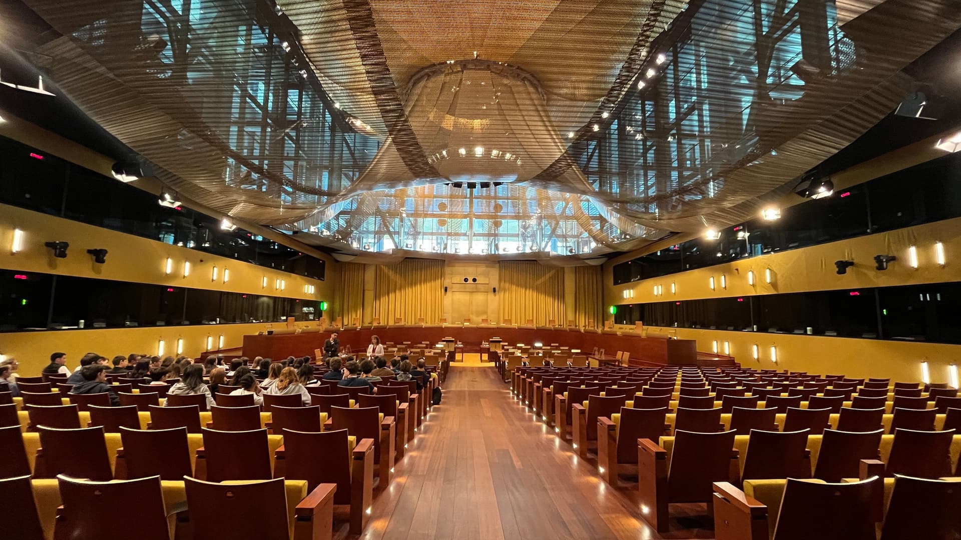 EuGH, GroĂe Kammer, Zentraler Sitzungssaal des EuropĂ€ischen Gerichtshofs (© Urs Verweyen)